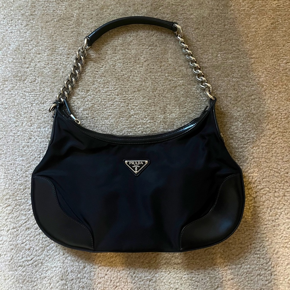Prada black nylon bag